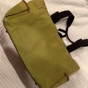 Olive green large canvas Kate spade diaper bag